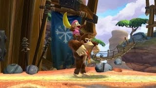 Donkey Kong Country Tropical Freeze 100 Walkthrough  World 35 amp 36 KONG Puzzle Pieces [upl. by Nodyarg]