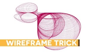 Wireframe Shapes Trick in Adobe Illustrator CC [upl. by Sobmalarah]