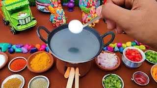 Miniature Neer Dosa  Tomoto Chutney  Miniature Cooking  Easy Breakfast Recipe  Mini Food [upl. by Ynnelg]