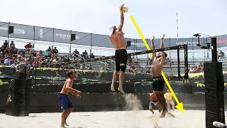 TOP 50 Poweful Beach Volleyball Spikes  2018 FIVB Beach Volleyball World Tour [upl. by Ellehsar9]