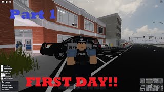 ROBLOX  Ridgeway Concepts  Palmer Police Patrol  Part 1  BLOXMART ROBBERY [upl. by Alvord]