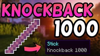 How To Get A Knockback 1000 Stick In Minecraft 116 2021 [upl. by Trever]