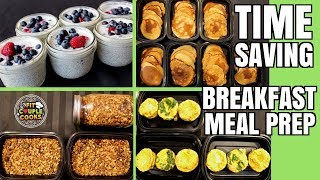 4 Easy amp Healthy Meal Prep Breakfasts [upl. by Jemena]