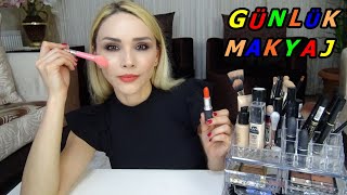 GÜNLÜK MAKYAJ GÜNLÜK MAKYAJ NASIL YAPILIR MAKE UP RUKİYE ÇETİNKAYA [upl. by Lynda]