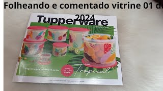 folheando e comentado vitrine Tupperware 01 de 2024 😃 [upl. by Rochus]