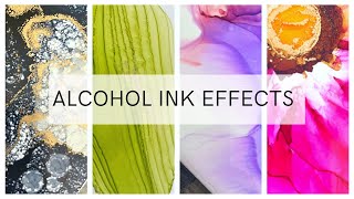 6 Amazing Alcohol Ink Effects Step By Step 😍 [upl. by Onaivatco836]