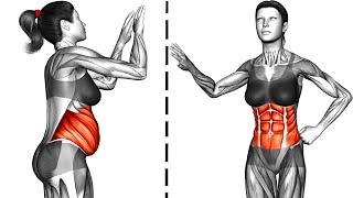 Standing Flabby Stomach Workout [upl. by Irtimed]