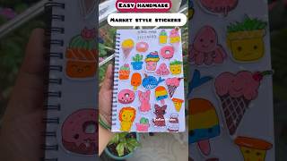 3  10 days sticker challenge Diy cute 🥰 homemade stickers satisfying shorts [upl. by Anola]