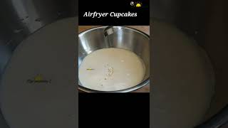 Air Fryer Cupcakes shorts shortsvideo airfryerrecipes  Gluten Free Cupcakes  Rice Flour Cupcake [upl. by Ellenet]