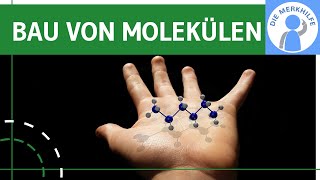 Räumlicher Bau von Molekülen einfach erklärt  Ermittlung Übersicht über Grundstrukturen amp Beispiel [upl. by Schear]