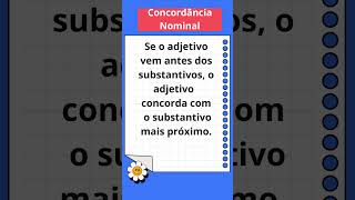 Concordância nominal e concordância verbal [upl. by Ron]