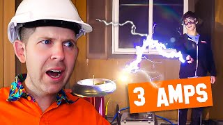 Electrician Reacts to Styropyros🔌AMPS vs VOLTS⚡ [upl. by Patrizio]