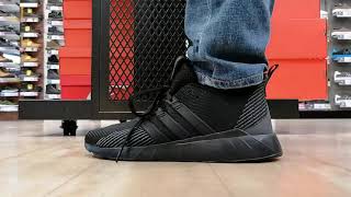 Adidas Questar Flow REVIEW amp ONFEET Test Black [upl. by Hemingway]