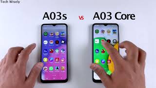 SAMSUNG A03s vs A03 Core SPEED TEST [upl. by Ada]