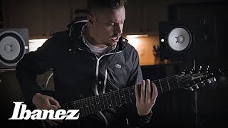 After The Burials Justin Lowe demos the Ibanez RG90BKP [upl. by Grigson48]