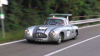 Mille Miglia 2022 1 300 SL W194 550 Spyder Bugattis 750 Monza 166 MM SV 166 Inter BMW 328s [upl. by Simaj]