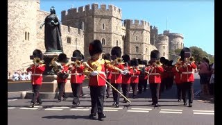 Changing the Guard at Windsor Castle  Saturday the 30th of June 2018 [upl. by Lacym949]