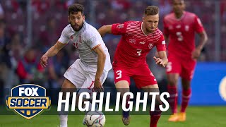 Switzerland vs Spain Highlights  UEFA Nations League  FOX SOCCER [upl. by Yroger126]