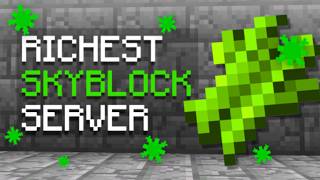 THE RICHEST START ON OP SKYBLOCK SERVER  Minecraft Skyblock  181121 [upl. by Evvie922]