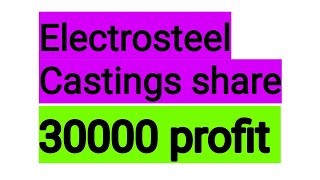 electrosteel castings share latest news electrosteel castings share result analysis target [upl. by Sirap785]