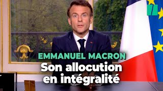 Réforme des retraites  regardez lallocution dEmmanuel Macron en intégralité [upl. by Atsirhc]