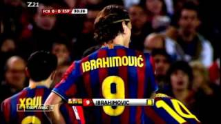 Zlatan Ibrahimovic vs Espanyol HQ [upl. by Stillman126]