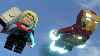 LEGO Marvel Super Heroes 100 Walkthrough Part 10  That Sinking Feeling MODOK Boss Fight [upl. by Nylloc691]