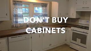 DIY kitchen cabinet build CHEAP AND EASY [upl. by Ttenyl]