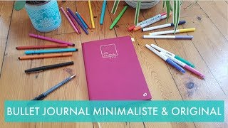 BULLET JOURNAL Minimaliste  Idées originales Organisation Carnet Bonheur  Matériel pour bujo [upl. by Tallbot]