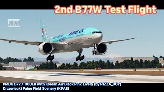 PMDG B77W 2nd Test Flight [upl. by Norved]