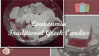 Traditional Greek Candy  Loukoumi  Σπιτικά Λουκούμια [upl. by Dorcas825]