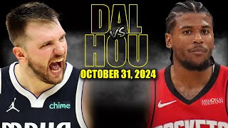 Dallas Mavericks vs Houston Rockets Full Game Highlights  October 31 2024 NBA Season [upl. by Clift]