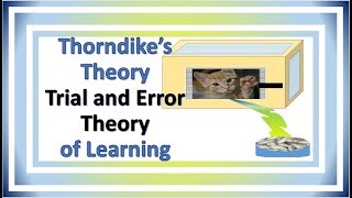 Thorndikes theory of learning part 1 [upl. by Niatsirk]