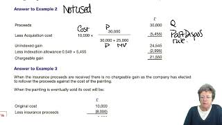 Chargeable Gains – Companies – Further Aspects  ACCA Taxation FA 2022 TXUK lectures [upl. by Nivlak]