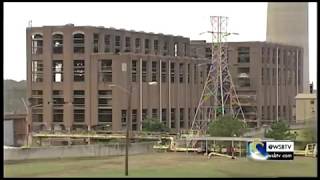 RAW VIDEO Cobb County power plant implosion in 2003 [upl. by Sonny]