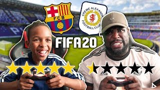 FIVE STAR RATING TEAM vs LOWEST RATING TEAM FIFA 20 [upl. by Ardnoel]