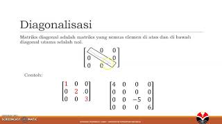 Diagonalisasi  Nilai Eigen dan Vektor Eigen [upl. by Emilio]