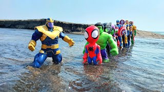 AVENGERS SUPERHEROES MARVELS SPIDERMAN MULTIPLAYER VS HULK SMASH CAPTAIN AMERICA VS IRONMAN B5 [upl. by Anama]