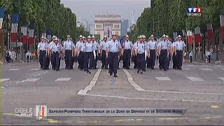 Défilé des SapeursPompiers le 14 juillet 2014 à Paris  Replay TF1 [upl. by Gusti]