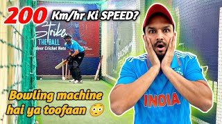 Facing 150 Speed On Bowling Machine  Fastest Balls In Cricket  Strike The Ball Gurugram [upl. by Nosna720]