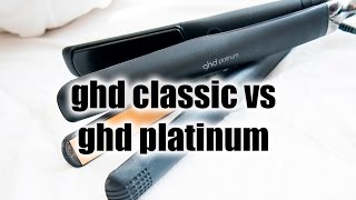 ghd platinum vs ghd classic styler comparison  review [upl. by Panchito]