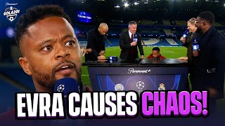 Patrice Evra GATECRASHES our UCL broadcast and causes CHAOS 😅  CBS Sports Golazo [upl. by Merchant]