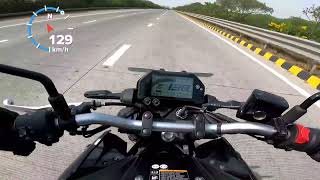 YAMAHA MT03 HIGHWAY REVIEW  CRUISING SPEED RPM amp VIBRATIONS [upl. by Latea]