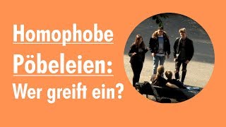 Homophobes Pöbeln Wer greift ein  Soziales Experiment [upl. by Agnew]