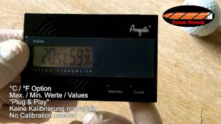 Angelo Digital Humidor Hygrometer [upl. by Eekaz]