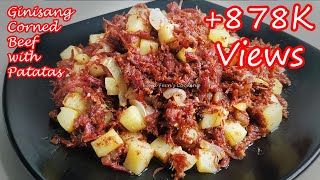 HOW TO COOK EASY AND YUMMY CORNED BEEF HASH  GINISANG CORNED BEEF NA MAY PATATAS [upl. by Fairfax129]