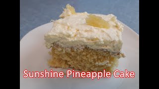 Sunshine Pineapple Cake  Fast and Easy  Sheltering In Place [upl. by Eniowtna]