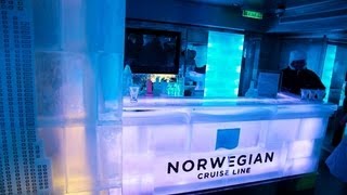 Norwegian Breakaway Svedka Ice Bar  Eisbar [upl. by Enyaw]