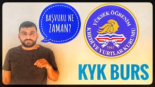 BURS BAŞVURUSU BAŞLADI MI  BURS BAŞVURUSU NE ZAMAN İLK ÖDEME NE ZAMAN KYK KREDİ BAŞVURUSU [upl. by Fiore]