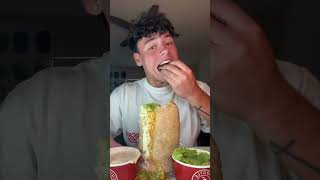 Chipotle Burrito Mukbang chipotle chipotleburrito burrito mukbang asmr viral shorts [upl. by Angelique]